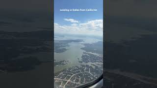 Timelapse of landing in Dalls TX from California timelapse landing americanairlines fly dallas [upl. by Anayrb]