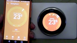 Nest Learning Thermostat 3rd Generation Live Demo [upl. by Airyt]