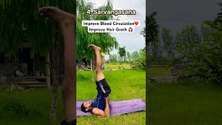 Yoga Asanas That Can Help With Hair Growth 💯 motivation success [upl. by Eiclek]