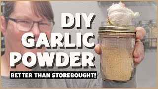 Dehydrate the Best DIY Garlic Powder  Hacks for making it in bulk faster [upl. by Trout19]