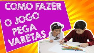 JOGO PEGA VARETAS  DIY  Faça Você Mesmo [upl. by Aneehsor]