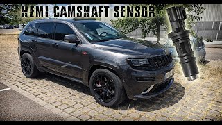 Remplacement capteur arbre à cames  Camshaft sensor 64 hemi JEEP SRT [upl. by Sherry]