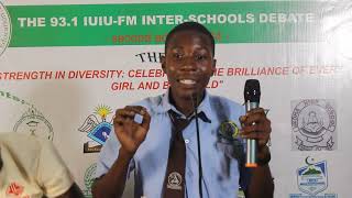 IK IK High School Vs Bilal High School in IUIU FM High School Debate Competition [upl. by Araet]