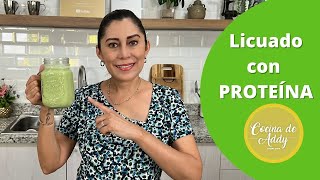 BATIDO NATURAL DE PROTEÍNA SUSTITUYE DESAYUNOCENA pPerder Peso Ganar Masa MuscularAddy recetas [upl. by Finn]