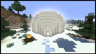 Minecraft Tutorial How To Make An Igloo Biome House [upl. by Ardella]