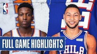 KNICKS at 76ERS  FULL GAME HIGHLIGHTS  November 20 2019 [upl. by Anwahs901]