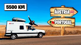 ATRAVESSEI 7 PAÍSES COM UMA CARRINHA VELHA😬 AGUENTOU  roadtrip ep1 [upl. by Kehoe508]