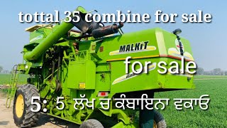 malkitpreetkartarjassehindvishalgurdialtottal 30 combine for sale [upl. by Adnohsat]