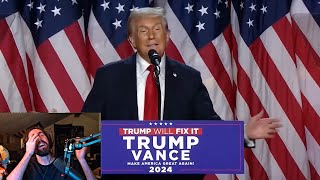 Trumps Victory Speech Was Absolute Cinema [upl. by Amilah]