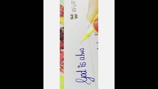 How to write neat handwriting ✍️ how to write neat handwriting in youtube ✍️💫💞 [upl. by Yelsnit]