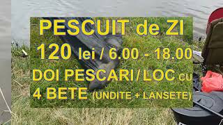 Sezonul de toamna de pescuit pe Lacul Boteni 1 a inceput Doi pe un loc la pescuit cu patru bete [upl. by Genet]