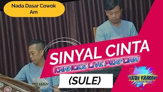 Sinyal cinta  Sule karaoke nada cowok Am versi bajidor [upl. by Anifesoj908]