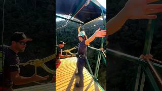 Bungee Jumping With Rope In Beautiful Place  Bungee Jumping ytshorts shorts trendingshorts [upl. by Ocramed375]