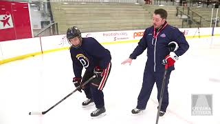 NHL skating coach shows you how to fix the most common hockey skating problem [upl. by Alvinia]