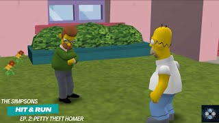 The Simpsons Hit amp Run Petty Theft Homer [upl. by Airrehs]