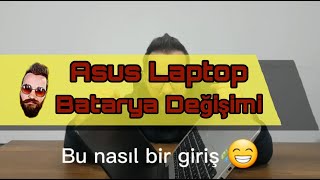 ASUS K555L LAPTOP  BATARYA DEĞİŞİMİ  NASIL YAPILIR [upl. by Kurt]