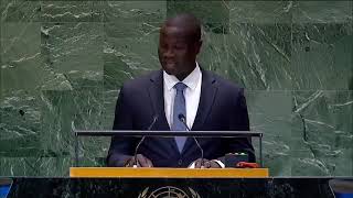 Hon Bakary Y Badjie speaking at the UN summit 2024 [upl. by Liakim]