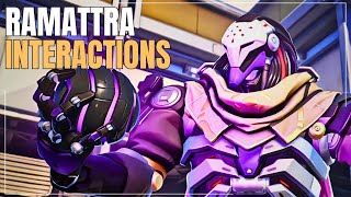 Ramattras Best Interactions  Overwatch 2 [upl. by Nnanaej]