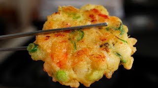 Seafood Pancakes Haemuljeon 해물전 [upl. by Folberth241]