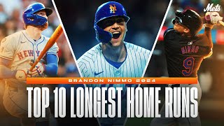 Top 10 Brandon Nimmo Longest Home Runs [upl. by Landre]