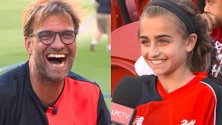 Jürgen Klopp interviewed by American kids in California [upl. by Ardnaxila]