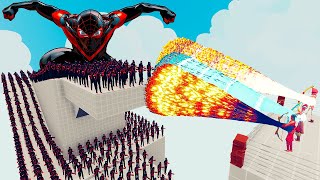 100x MILES MORALES  2x GIANT vs 3x EVERY GOD  Totally Accurate Battle Simulator TABS [upl. by Henson]