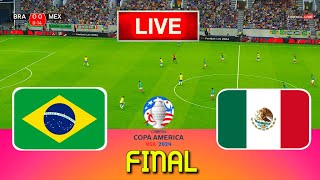 BRAZIL vs MEXICO  Final Copa America 2024  Full Match All Goals  Live Football Match [upl. by Sukul]