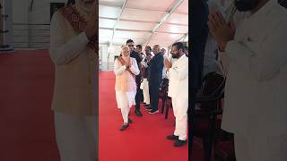 PM Modi receives a grand Welcome in Washim Maharashtra  shorts [upl. by Kawasaki]