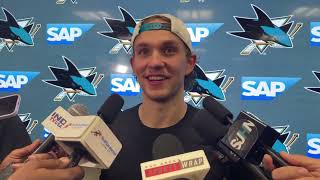 San Jose Sharks  William Eklund Postgame  111824 [upl. by Him]