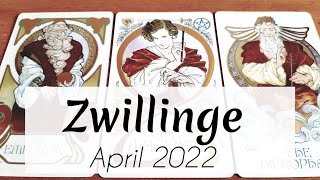 ♊ZWILLINGE  April 2022  Sei mutig und Stelle Dich Deinen Ängsten Tarot [upl. by Hegyera]