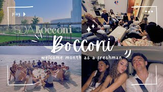 Bocconi University Welcome Week actually month Freshmen life in Milan Italy [upl. by Nywg]