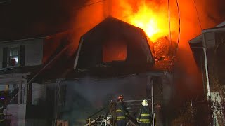 Crews Fight Charleston House Fire [upl. by Yenattirb]