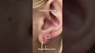 Ear Piercings with 14K gold [upl. by Alyss207]