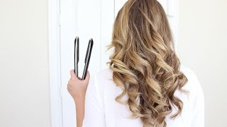 How To Curl Your Hair With A Flat Iron  Long Lasting [upl. by Lyndsie]