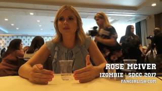 iZombie SDCC 2017 Interview Rose McIver [upl. by Tymes]