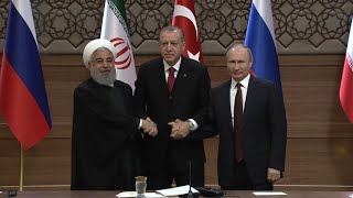 Syrie Turquie Russie et Iran pour un quotcessezlefeu durablequot [upl. by Alaehcim]