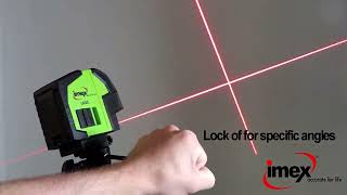 How to use the Imex LX22 Cross Line Laser Level [upl. by Mosby169]