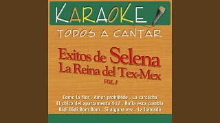 Como la Flor Karaoke Version Originally Performed By Selena [upl. by Alvar46]