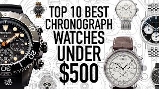 Top 10 Best Value Chronograph Watches Under 500  Seiko Citizen Bulova Dan Henry UNDONE amp More [upl. by Assetnoc]