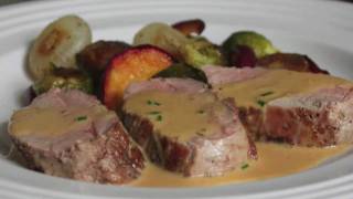 Pork Tenderloin Diablo Recipe  Spicy Pork Diablo  Pork Tenderloin with Mustard Cream Sauce [upl. by Anitroc]