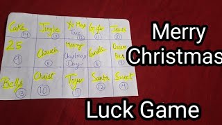 Christmas पर खेलिऐ एक मजेदार गेम Luck game kitty party games Kids special gameprachigoel3257 [upl. by Buller812]