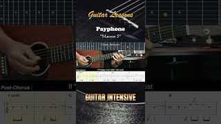 Payphone  Maroon 5  EASY Guitar Tutorial  Guitar Lessons TAB guitarhowto [upl. by Egreog]