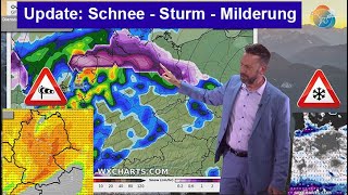 Das Wichtigste in Kürz Polarluft mit Sturmtief mit Regen Schnee amp Glätte Milderung in einer Woche [upl. by Lisha]