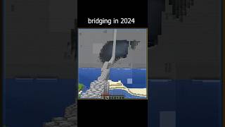 bridging in minecraft minecraft gaming minecraftmemes [upl. by Lynch]