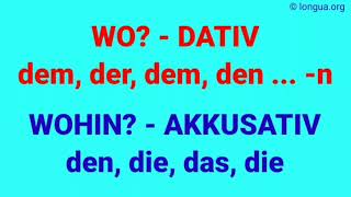 präposition deutschlernen wo im am zum zur aus dem vom über der die an den die um den hinte [upl. by Nnayelsel782]