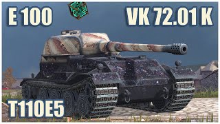 E 100 VK 7201 K amp T110E5 • WoT Blitz Gameplay [upl. by Russel]