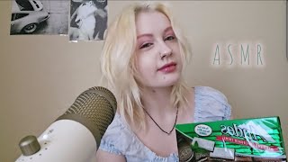 asmr andes mint choco cookies 🍫 minimal talking eating sounds tappingscratching ♡ [upl. by Evvy]