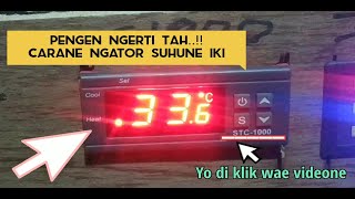 cara setting dan kalibrasi suhu thermostat stc1000 [upl. by Ardie]