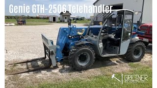 Genie GTH2506 Telehandler  Selling at our Fall 2024 OnlineOnly Machinery Consignment Auction [upl. by Peck714]