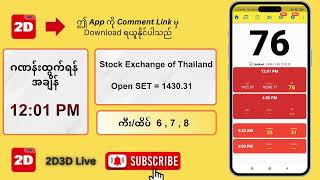 28112024 နေ့လယ် 1201AM 2D3D Live တိုက်ရိုက် [upl. by Meluhs]